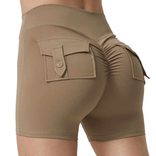 Double Pocket Fitness Yoga Shorts