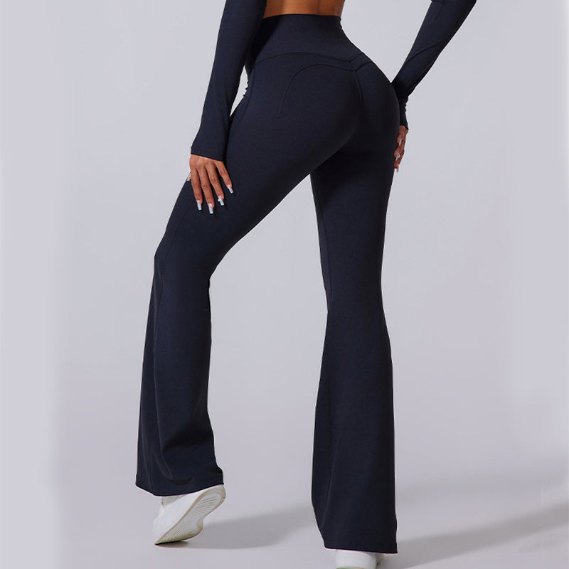 Women's High Waist Slim Flared Yoga Pants