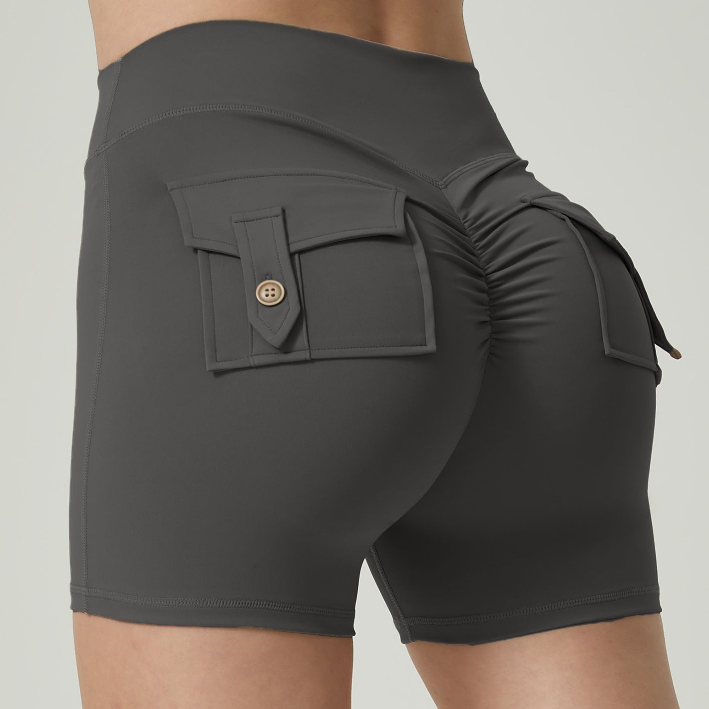Double Pocket Fitness Yoga Shorts